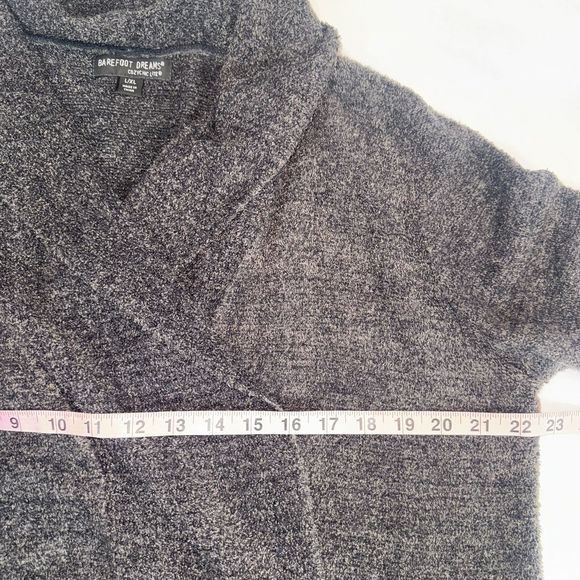 Barefoot Dreams CozyChic Ultra Lite Patch Pocket Wide Leg Pants Gray Women L/ XL - Picture 6 of 11